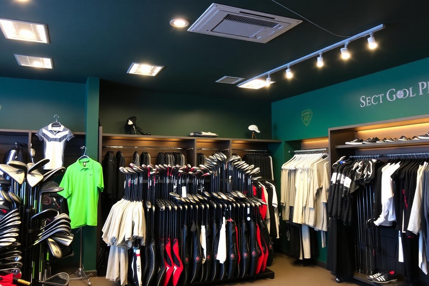 Interior of the Mitchell Golf pro shop in Billings, Montana